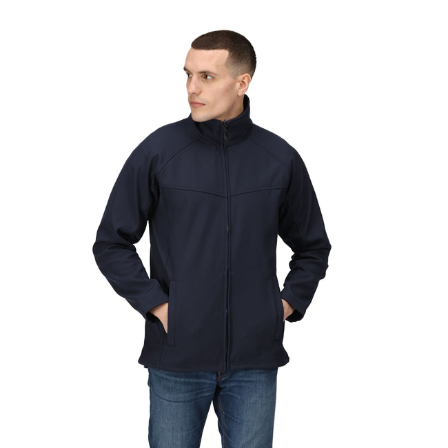 Navy-Navy - Side - Regatta Professional Mens Wind Resistant Fleece Jacket