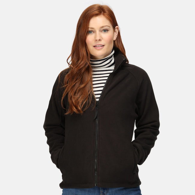 Black - Side - Regatta Professional Womens-Ladies Fleece Jacket