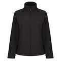 All Black - Front - Regatta Professional Ladies Uproar Softshell Wind Resistant Jacket
