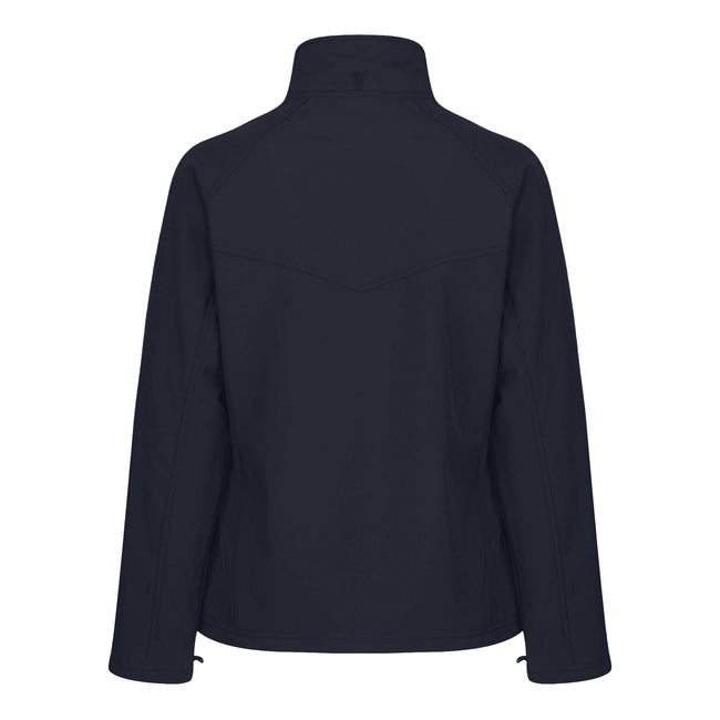 Navy - Back - Regatta Professional Ladies Uproar Softshell Wind Resistant Jacket