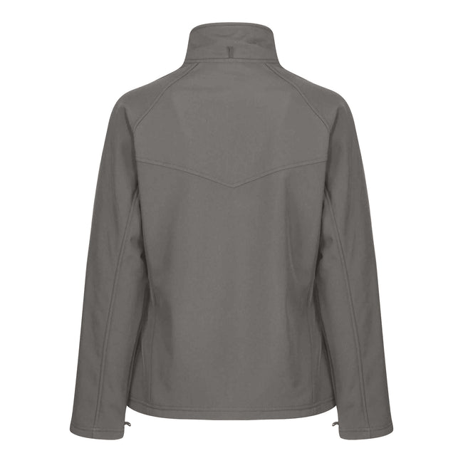 Seal Grey - Back - Regatta Professional Ladies Uproar Softshell Wind Resistant Jacket