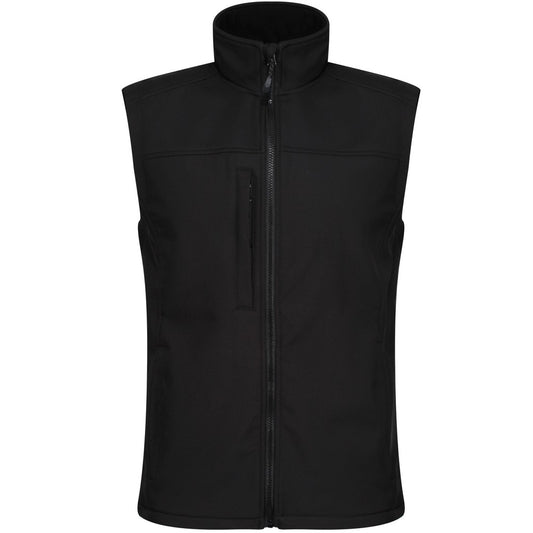 All Black - Front - Regatta Professional Mens Softshell Body Warmer