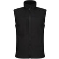 All Black - Front - Regatta Mens Flux Softshell Bodywarmer - Sleeveless Jacket Water Repellent And Wind Resistant