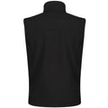 All Black - Back - Regatta Mens Flux Softshell Bodywarmer - Sleeveless Jacket Water Repellent And Wind Resistant