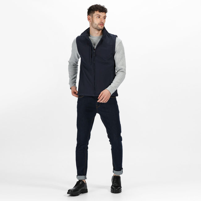 Navy -Navy - Pack Shot - Regatta Professional Mens Softshell Body Warmer