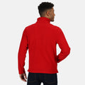 Classic Red - Side - Regatta Mens Plain Micro Fleece Full Zip Jacket (Layer Lite)