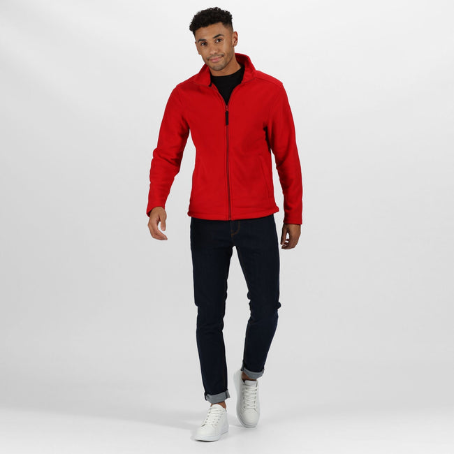Classic Red - Lifestyle - Regatta Professional Mens Plain Micro Fleece Full Zip Jacket (Layer Lite)
