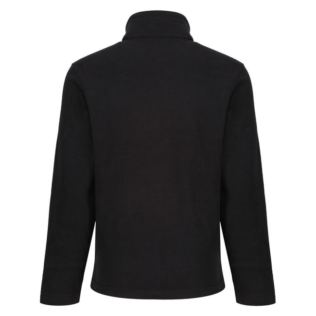 Black - Back - Regatta Professional Mens Plain Micro Fleece Full Zip Jacket (Layer Lite)