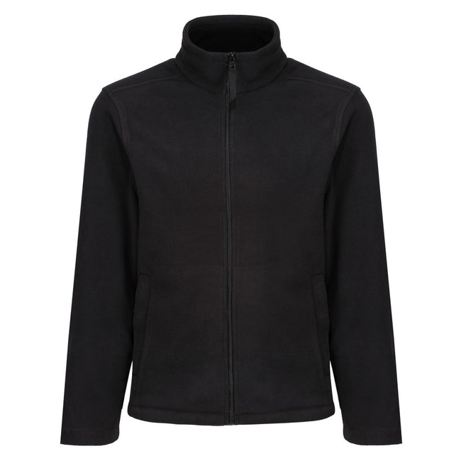 Black - Front - Regatta Professional Mens Plain Micro Fleece Full Zip Jacket (Layer Lite)