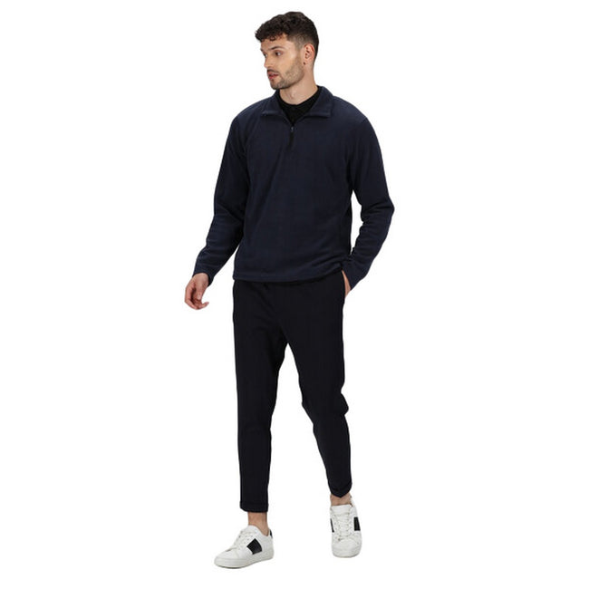 Dark Navy - Lifestyle - Regatta Professional Mens Micro Zip Neck Fleece Top