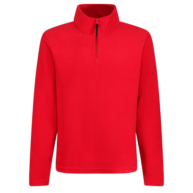 Classic Red - Front - Regatta Professional Mens Micro Zip Neck Fleece Top