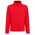 Classic Red - Front - Regatta Professional Mens Micro Zip Neck Fleece Top