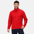 Classic Red - Back - Regatta Professional Mens Micro Zip Neck Fleece Top