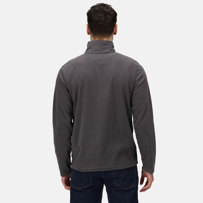 Seal Grey - Side - Regatta Professional Mens Micro Zip Neck Fleece Top