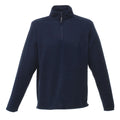 Dark Navy - Front - Regatta Professional Mens Micro Zip Neck Fleece Top