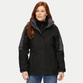Black-Sealgrey - Back - Regatta Professional Womens-Ladies 3 in 1 Waterproof Jacket