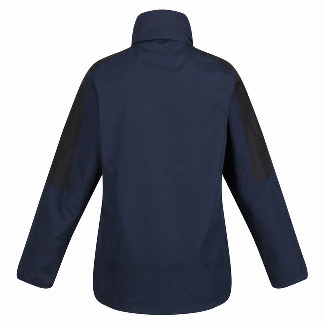 Navy-Black - Back - Regatta Professional Womens-Ladies 3 in 1 Waterproof Jacket