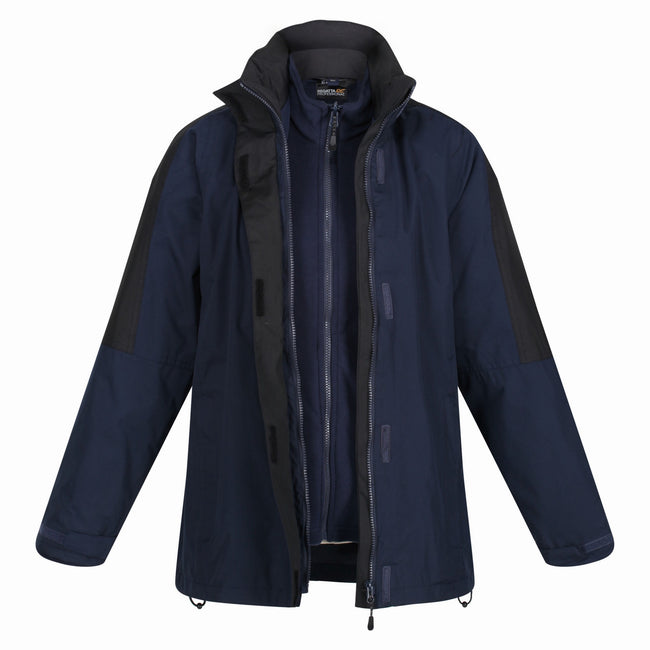 Navy-Black - Lifestyle - Regatta Professional Womens-Ladies 3 in 1 Waterproof Jacket