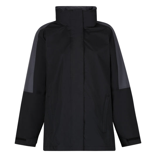 Black-Sealgrey - Front - Regatta Professional Womens-Ladies 3 in 1 Waterproof Jacket