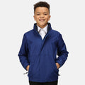 Royal Blue-Navy - Lifestyle - Regatta Kids-Childrens Waterproof Windproof Dover Jacket
