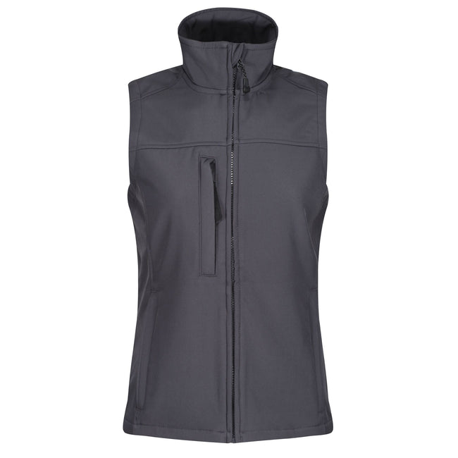 Seal Grey - Front - Regatta Professional Womens-Ladies Softshell Body Warmer