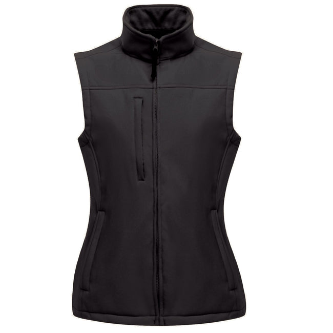 All Black - Front - Regatta Professional Womens-Ladies Softshell Body Warmer