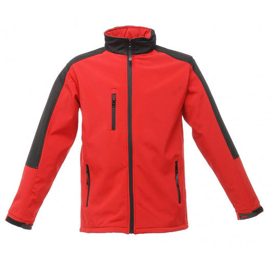 Classic Red-Black - Front - Regatta Professional Mens Hydroforce 3-layer Membrane Waterproof Breathable Softshell Jackets