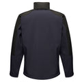 Navy-Black - Back - Regatta Professional Mens Hydroforce 3-layer Membrane Waterproof Breathable Softshell Jackets