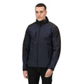 Navy-Black - Side - Regatta Professional Mens Hydroforce 3-layer Membrane Waterproof Breathable Softshell Jackets