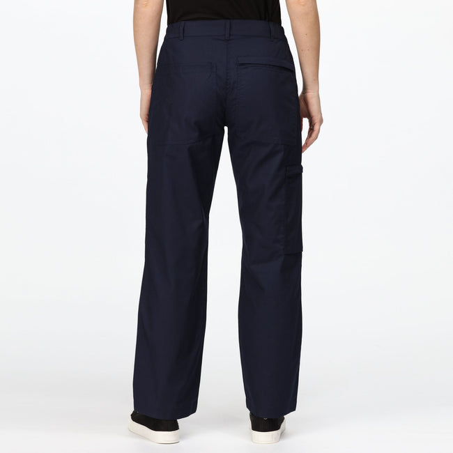 Navy - Back - Regatta Professional Womens-Ladies New Action Water Repellent Trousers