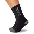 Black - Side - Regatta Hardwear Mens Workwear Socks (Pack Of 3)