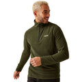 Nephrite Green-Black - Lifestyle - Regatta Great Outdoors Mens Montes Funnel Neck Fleece Jumper