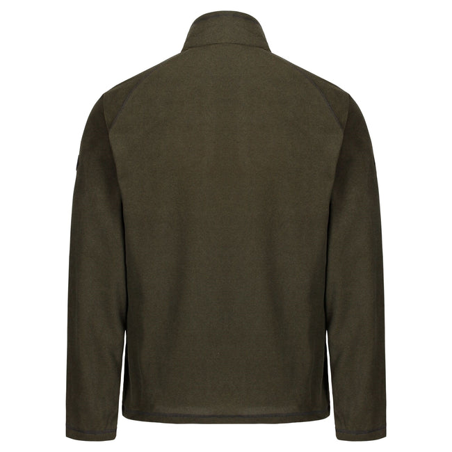 Black - Close up - Regatta Great Outdoors Mens Montes Funnel Neck Fleece Jumper