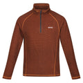 Burnt Copper - Front - Regatta Great Outdoors Mens Montes Funnel Neck Fleece Jumper