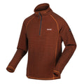 Burnt Copper - Back - Regatta Great Outdoors Mens Montes Funnel Neck Fleece Jumper