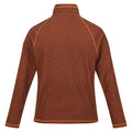 Burnt Copper - Side - Regatta Great Outdoors Mens Montes Funnel Neck Fleece Jumper