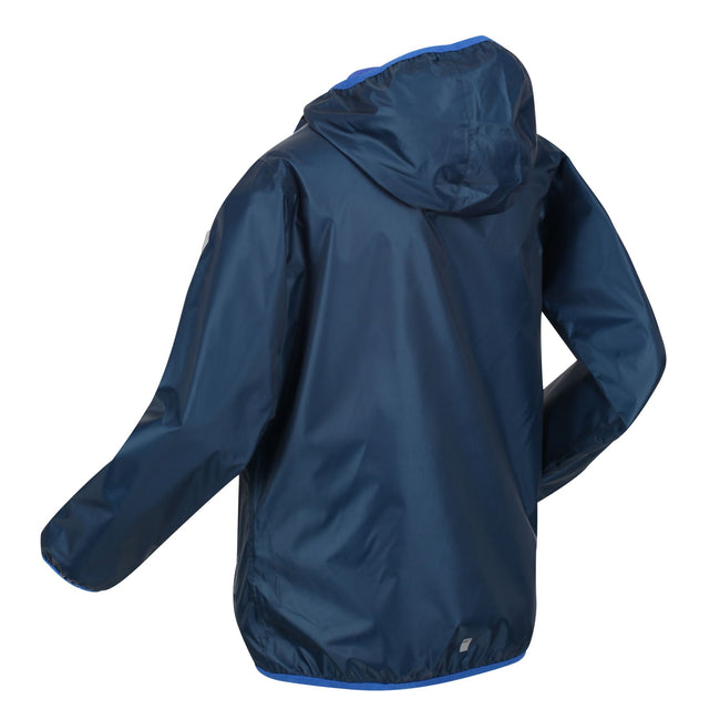Moonlight Denim - Side - Regatta Great Outdoors Childrens-Kids Lever II Packaway Rain Jacket