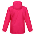 Pink Potion - Back - Regatta Great Outdoors Childrens-Kids Lever II Packaway Rain Jacket