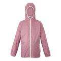 Lilas-Light Vanilla - Front - Regatta Great Outdoors Childrens-Kids Lever II Packaway Rain Jacket