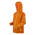 Fox-Bright Marigold - Side - Regatta Great Outdoors Childrens-Kids Lever II Packaway Rain Jacket