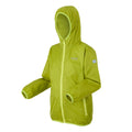 Grenoble Green-Wild Lime - Side - Regatta Great Outdoors Childrens-Kids Lever II Packaway Rain Jacket