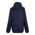 Navy - Back - Regatta Great Outdoors Childrens-Kids Lever II Packaway Rain Jacket