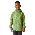 Piquant Green - Lifestyle - Regatta Great Outdoors Childrens-Kids Lever II Packaway Rain Jacket
