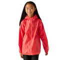 Peach Bloom - Lifestyle - Regatta Great Outdoors Childrens-Kids Lever II Packaway Rain Jacket