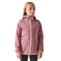 Lilas-Light Vanilla - Lifestyle - Regatta Great Outdoors Childrens-Kids Lever II Packaway Rain Jacket