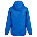 Oxford Blue-Persimmon - Back - Regatta Great Outdoors Childrens-Kids Lever II Packaway Rain Jacket