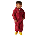 Classic Red - Side - Regatta Professional Baby-Kids Paddle All In One Rain Suit