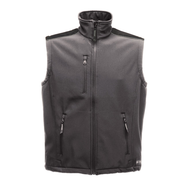 Seal Grey-Black - Front - Regatta Professional Great Outdoors Mens Sandstorm Sleeveless Zip Up Bodywarmer