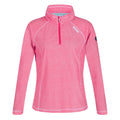 Rethink Pink-White - Front - Regatta Great Outdoors Womens-Ladies Montes Half Zip Fleece Top