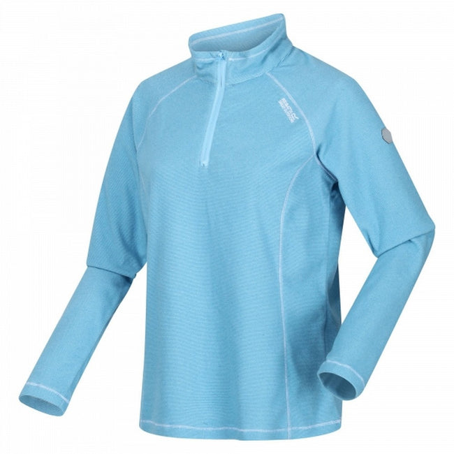 Ethereal Blue - Front - Regatta Great Outdoors Womens-Ladies Montes Half Zip Fleece Top